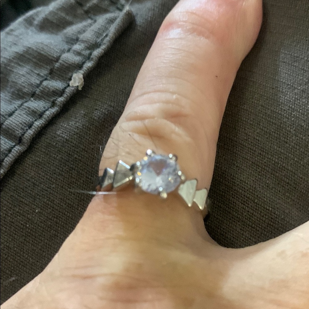 Elegant Silver Ring with white Cubic Zirconia Bogo